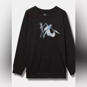 Torrid Corpse Bride Tim Burton Sweatshirt Black with detailed Picture size 3X